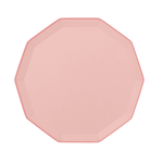 Pink Decagon Dinner Plates