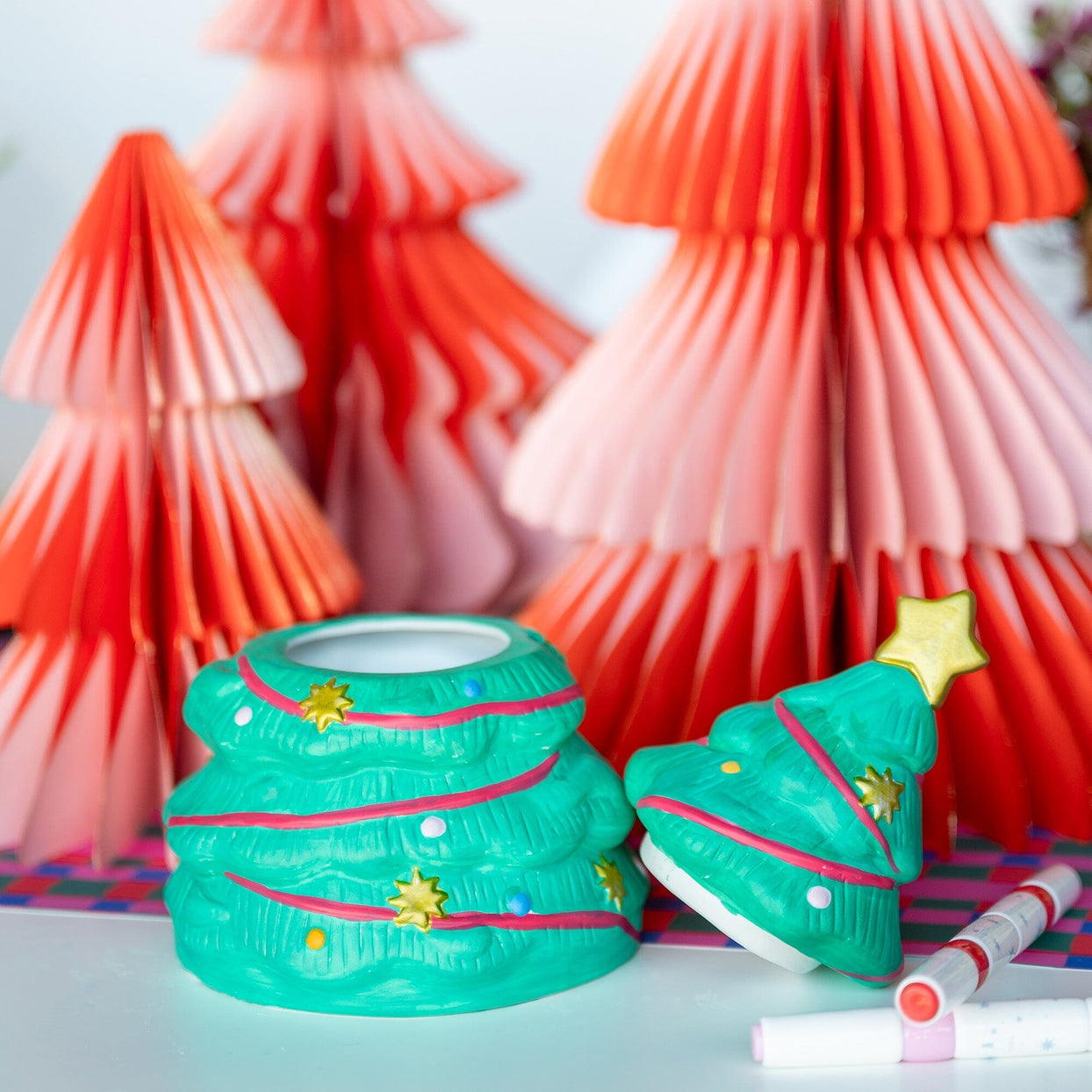 Season of Cheer Christmas Tree DIY Ceramic Paint Kit