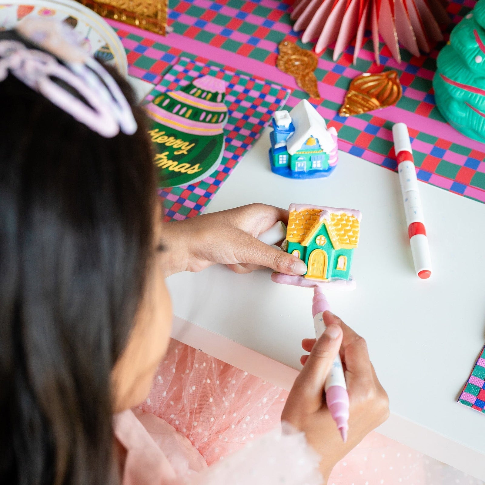 Season of Cheer Christmas Village DIY Ceramic Paint Kit
