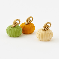 Flocked Gold Stem Pumpkin - 3 Style Options, Shop Sweet Lulu