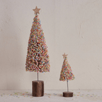 Foam Microbeads & Resin Christmas Tree w/ Wood Slice Base & Star - 2 Size Options, Shop Sweet Lulu
