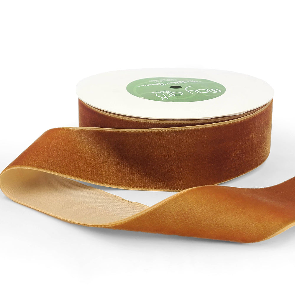 10 Yard Burnt Orange Classic Woven Velvet Ribbon – Shop Sweet Lulu