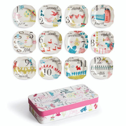 12 Days of Christmas Appetizer Plates Set, Shop Sweet Lulu