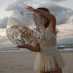 SunnyLife 3D Inflatable Beach Ball - Cotton Candy Glitter, Shop Sweet Lulu