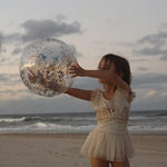 SunnyLife 3D Inflatable Beach Ball - Cotton Candy Glitter, Shop Sweet Lulu