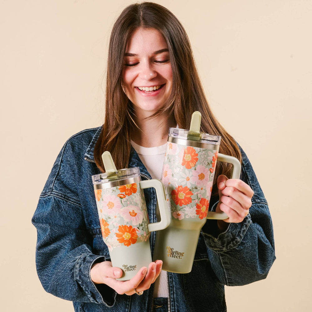 40oz Lifestyle Flip Straw Tumbler - Bouquet Beauty Sage, Shop Sweet Lulu