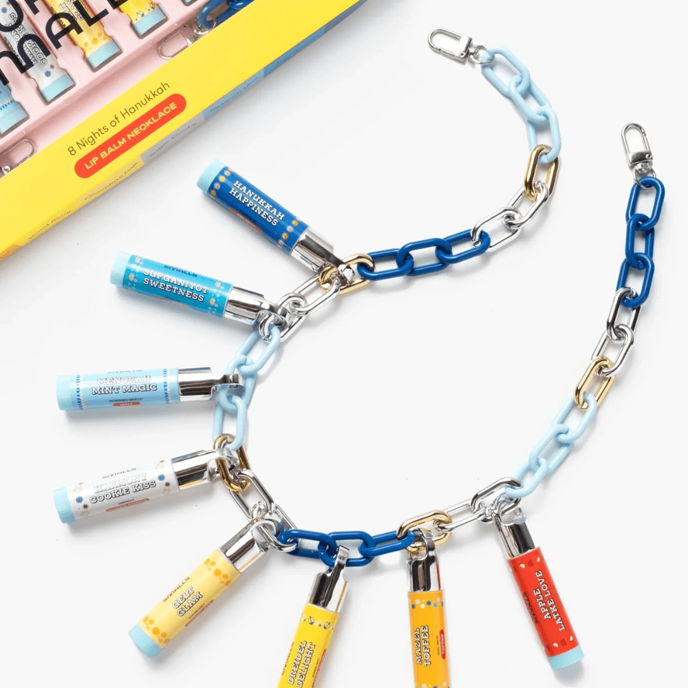8 Nights of Hanukkah Lip Balm Necklace, Shop Sweet Lulu