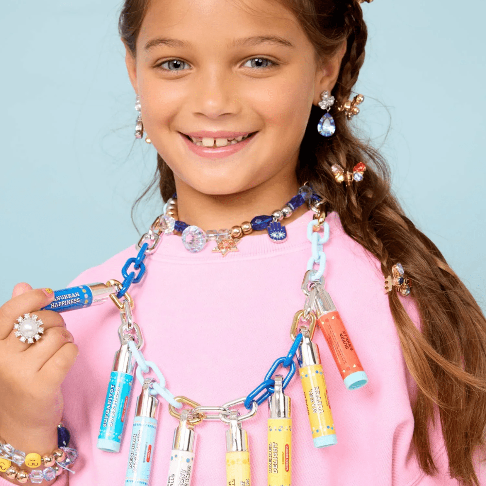 8 Nights of Hanukkah Lip Balm Necklace, Shop Sweet Lulu