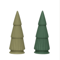 8-1/4" Stoneware Tree, Matte Finish, Light Green or Dark Green - Shop Sweet Lulu