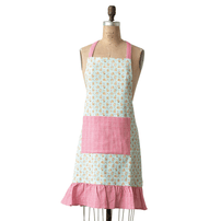 Adult's Cotton Printed Apron - Ruffle & Cookie Pattern, Shop Sweet Lulu