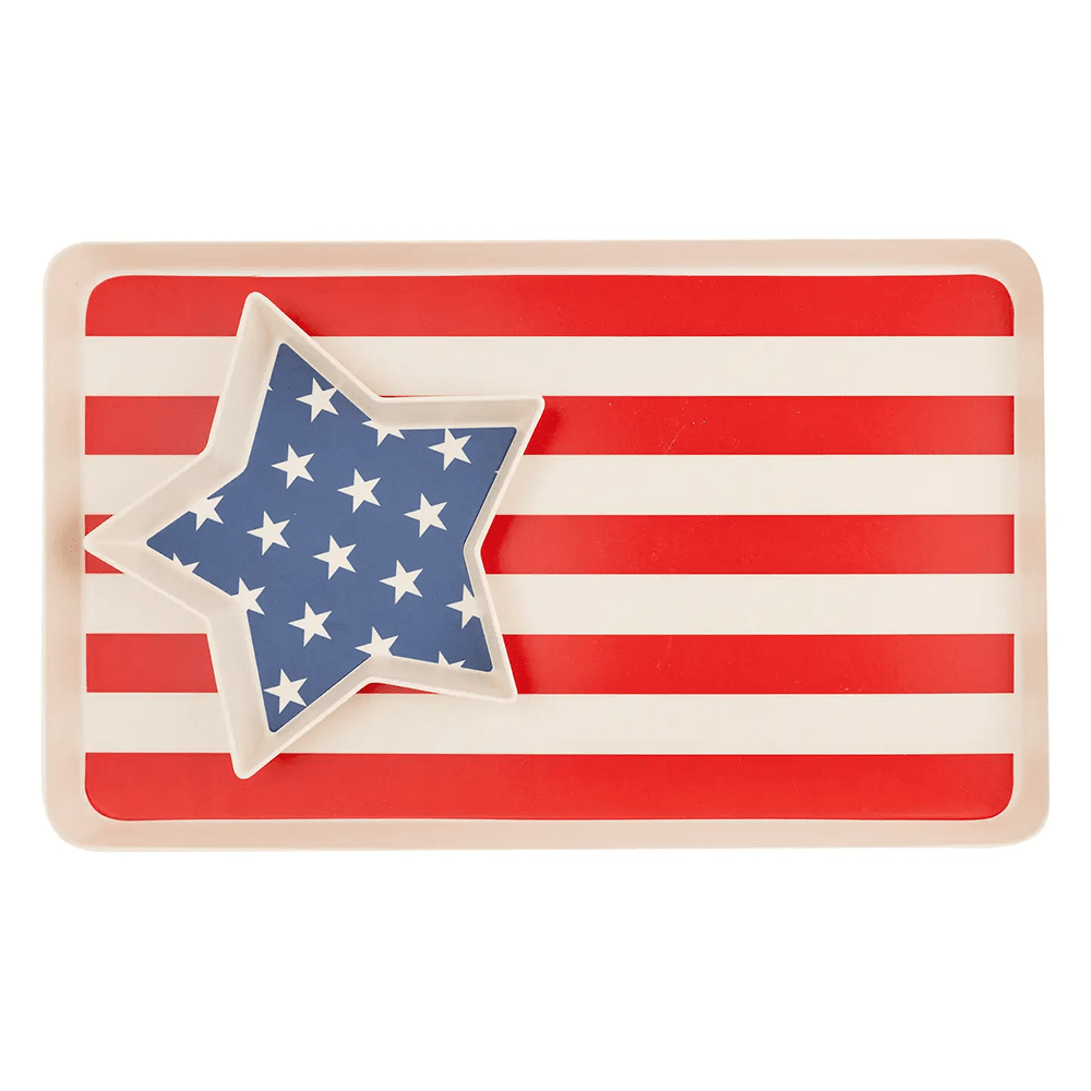 American Flag Stacked Serving Tray Set, Shop Sweet Lulu
