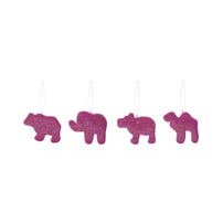 Animal Cookie Shaped Ornament, Pink - 4 Style Options, Shop Sweet Lulu