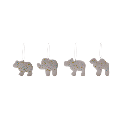 Animal Cookie Shaped Ornament, White - 4 Style Options, Shop Sweet Lulu