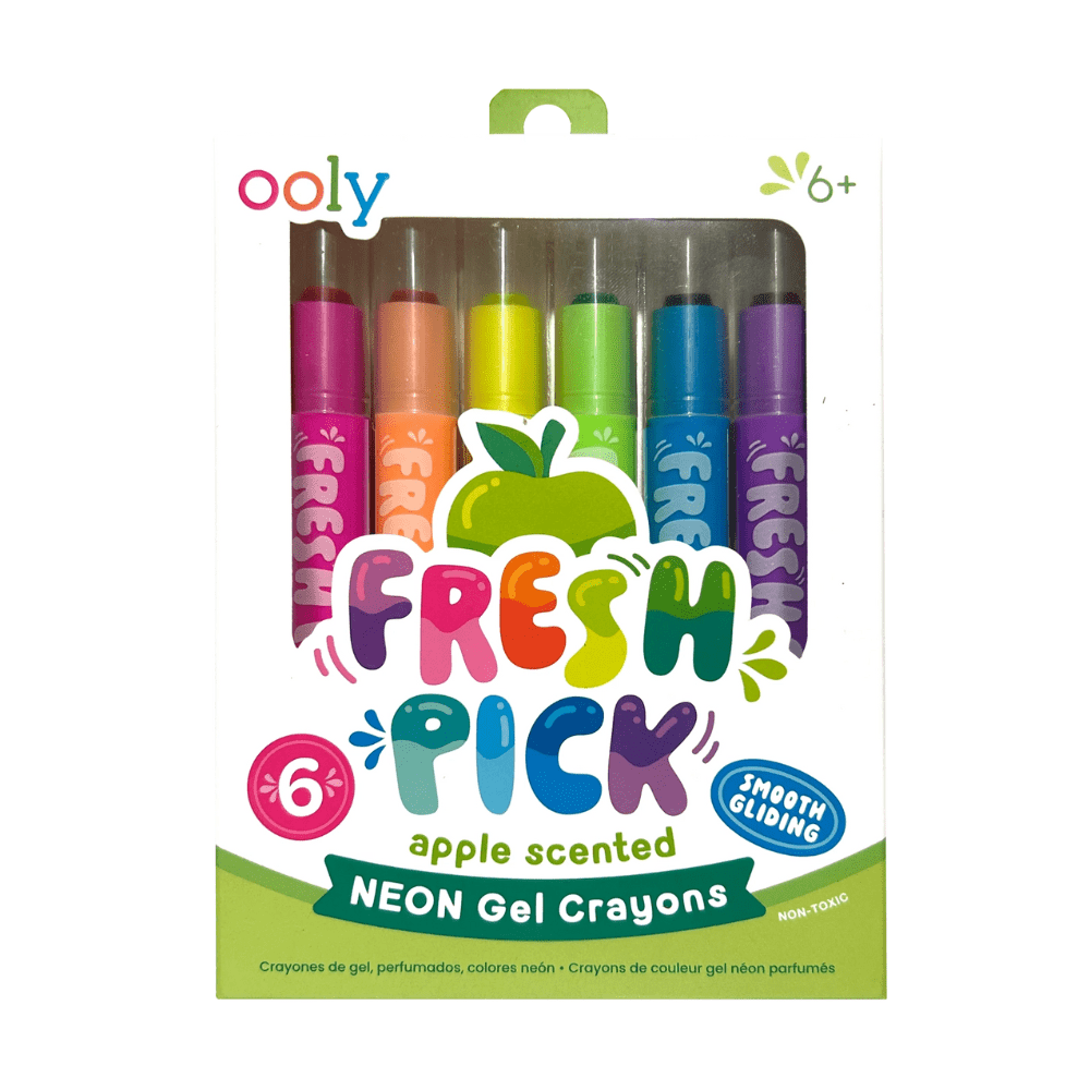 Fresh Pick Apple Scented Gel Crayons - Set of 6, Shop Sweet Lulu