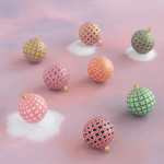 Art Deco Plaid Ball Ornaments - 8 Style Options, Shop Sweet Lulu