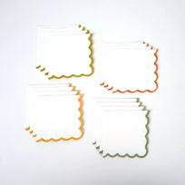 Autumn Scallop Cocktail Napkins, Shop Sweet Lulu