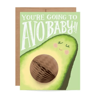 Pop-Up Avo Baby - Pregnancy/Baby Card - Shop Sweet Lulu