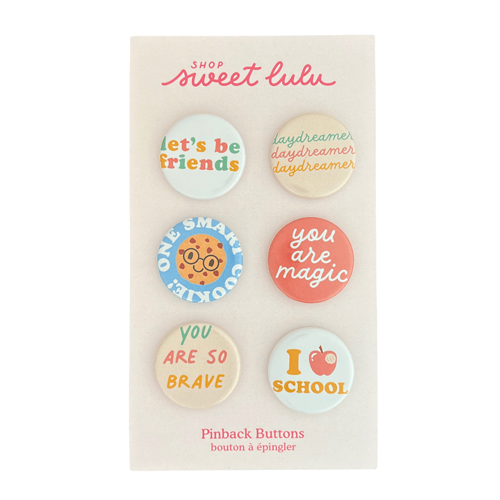 Back to School Button Set, Shop Sweet Lulu