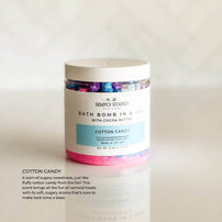 Bath Bomb in a Jar: Cotton Candy, Shop Sweet Lulu