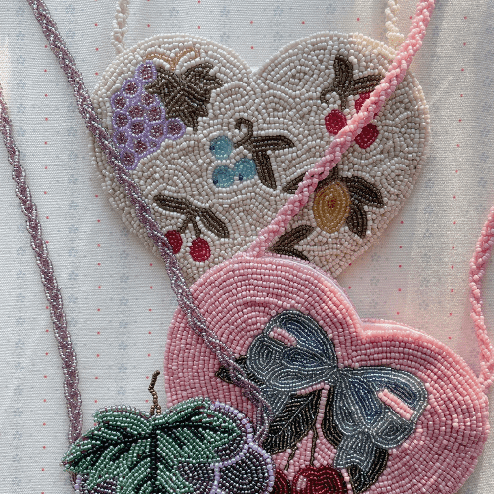 Beaded Heart Bag - Fruits, Shop Sweet Lulu