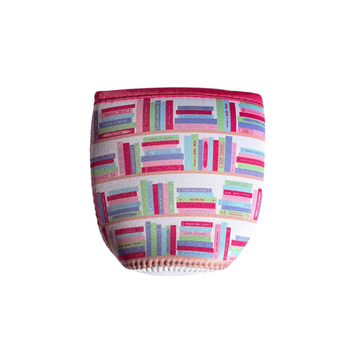 Book Club Bookshelf Print Beverage Sleeve Medium, Jollity & Co