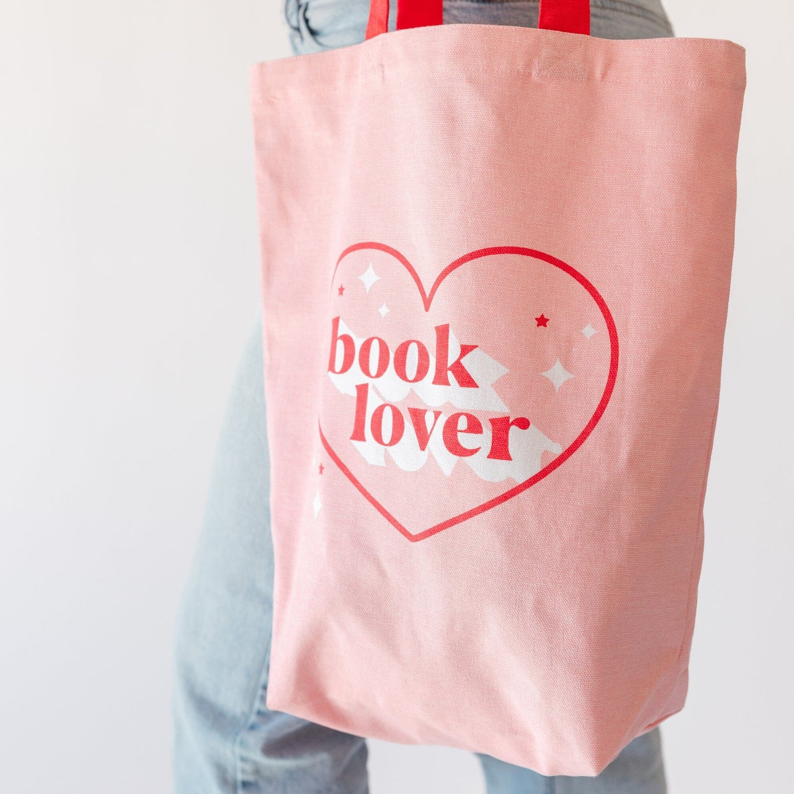 Book Lover Canvas Tote Bag, Shop Sweet Lulu