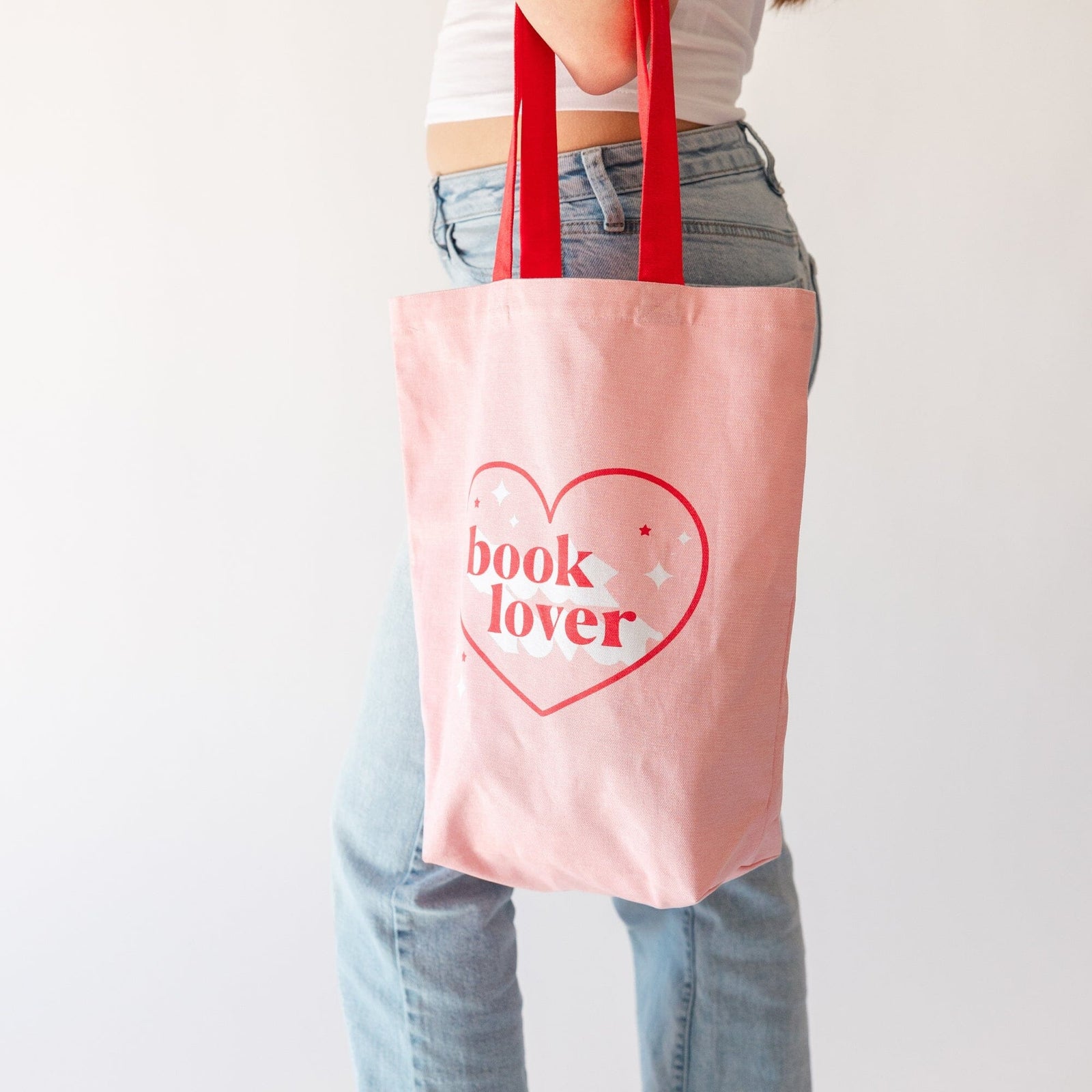 Book Lover Canvas Tote Bag, Shop Sweet Lulu