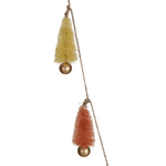 Sisal Bottle Brush Tree Garland w/ Gold Balls & Jute Cord, Shop Sweet Lulu