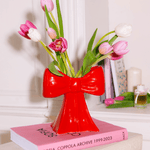 Red Bow Vase