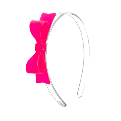 Bow Headband - Neon Pink - Shop Sweet Lulu