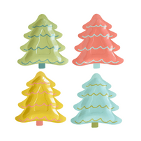 Bright Holiday Trees Shaped Plates, Shop Sweet Lulu