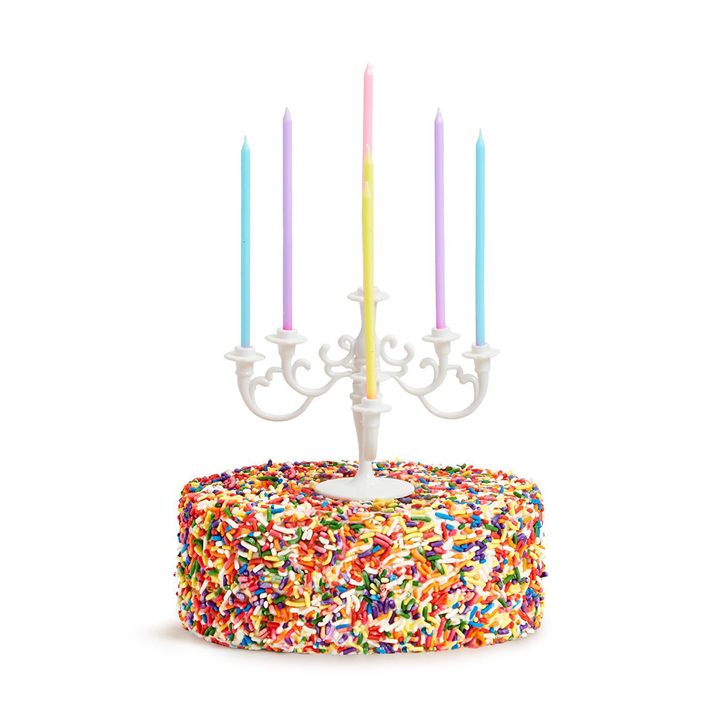 Candelabra Cake Topper & Candle Set - 4 Color Options, Shop Sweet Lulu