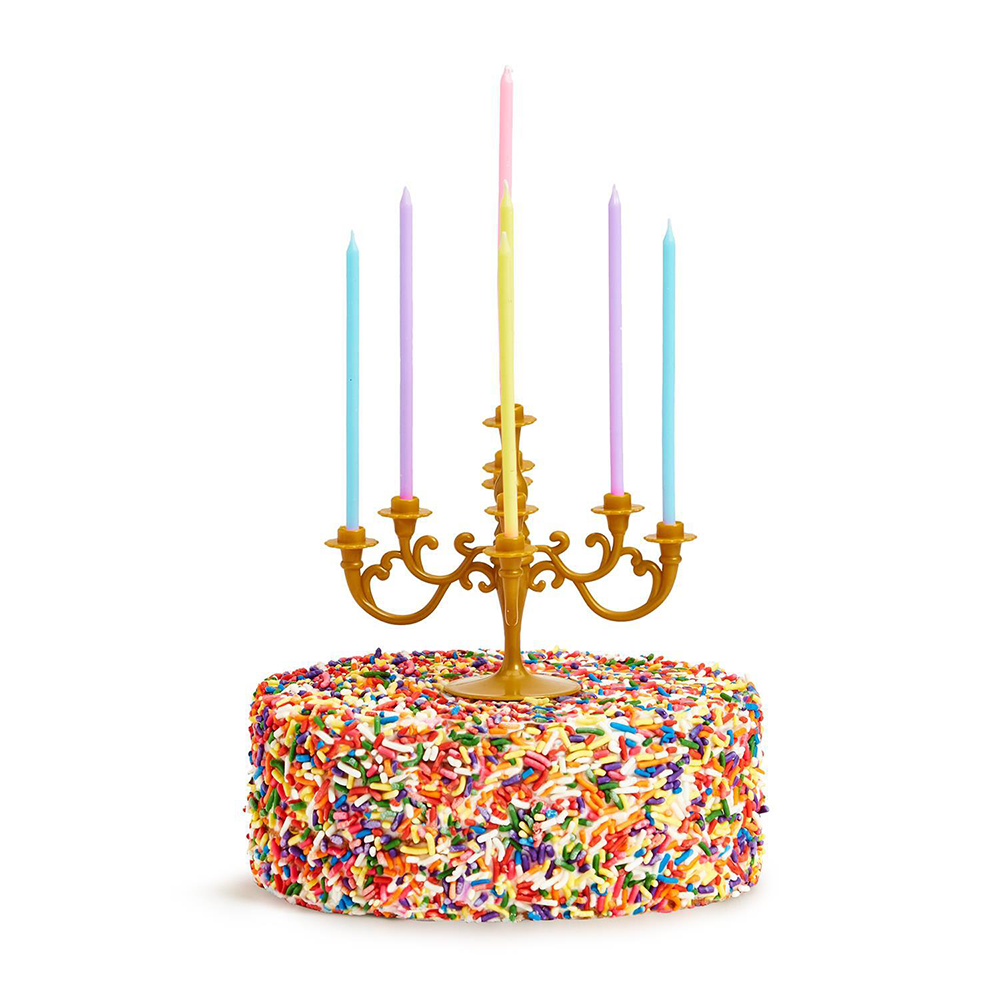 Candelabra Cake Topper & Candle Set - 4 Color Options, Shop Sweet Lulu