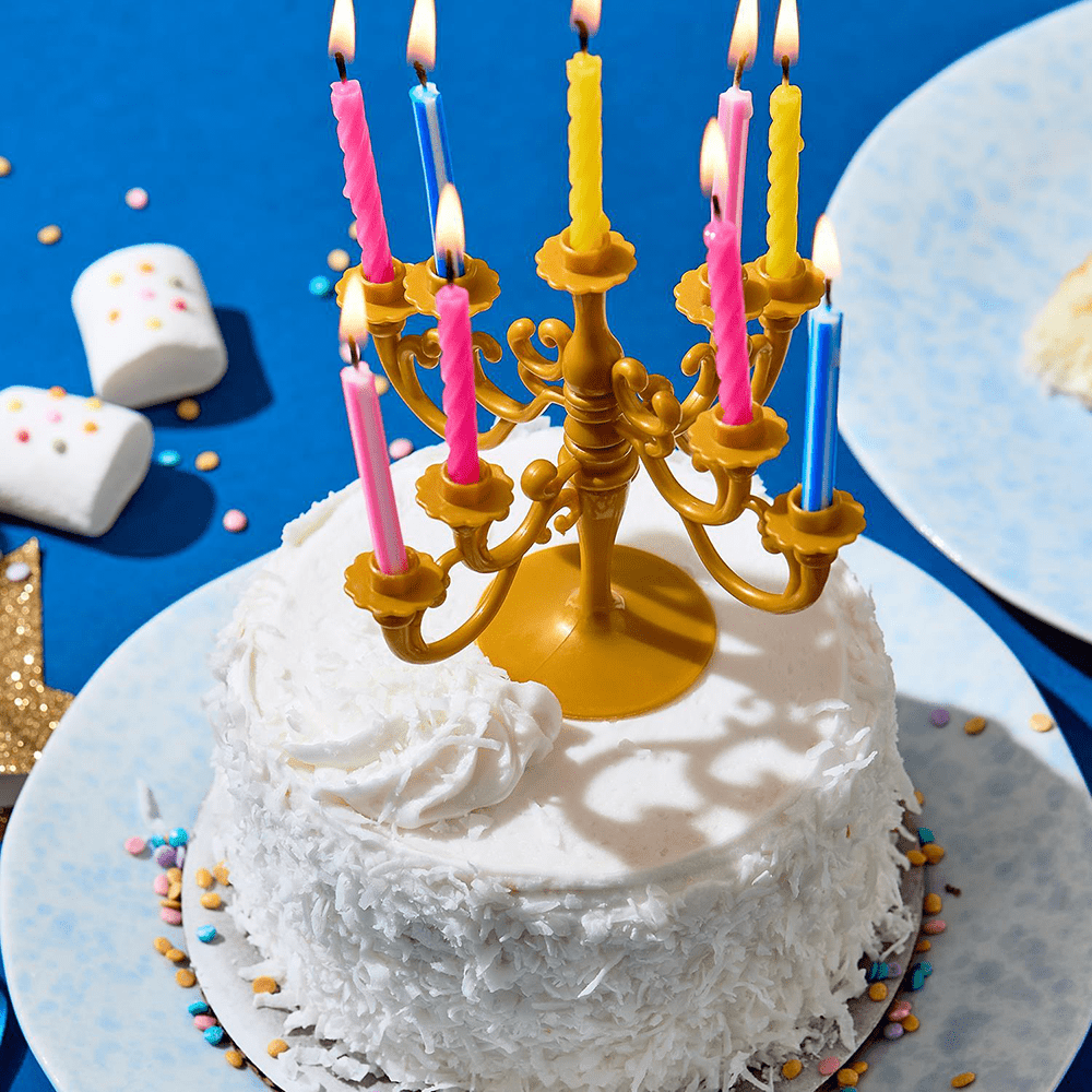 Candelabra Cake Topper & Candle Set - 4 Color Options, Shop Sweet Lulu