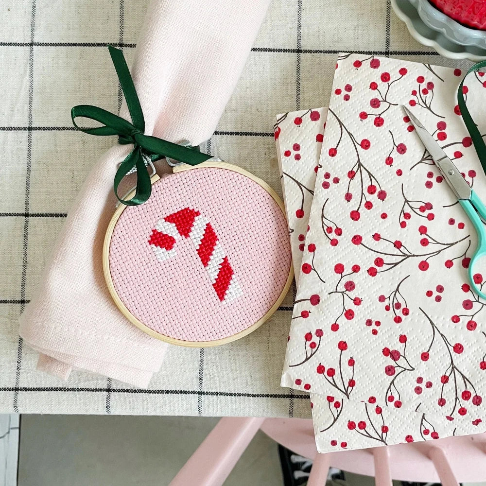 Candy Cane Cross Stitch Kit, Shop Sweet Lulu