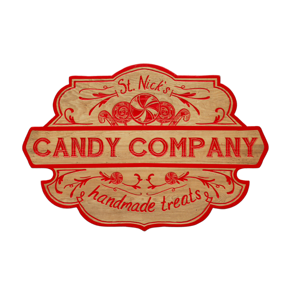 St. Nick's Candy Company Wood Sign, Shop Sweet Lulu