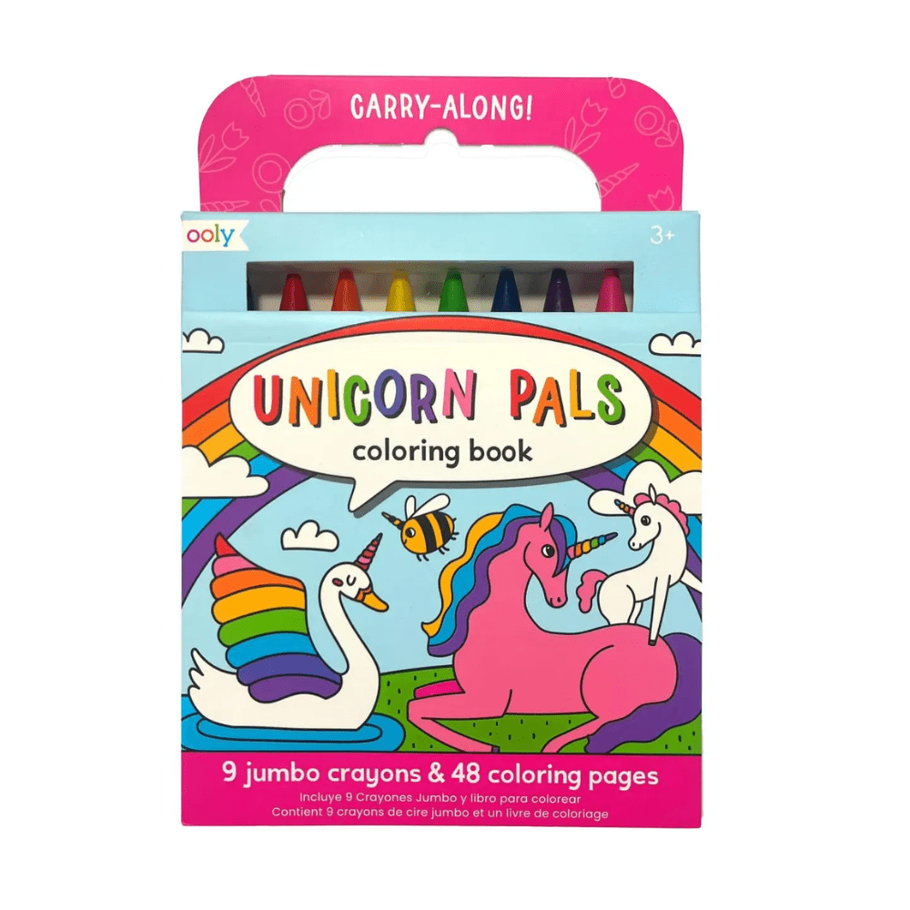 Carry Along Coloring Book Set - Unicorn Pals, Shop Sweet Lulu