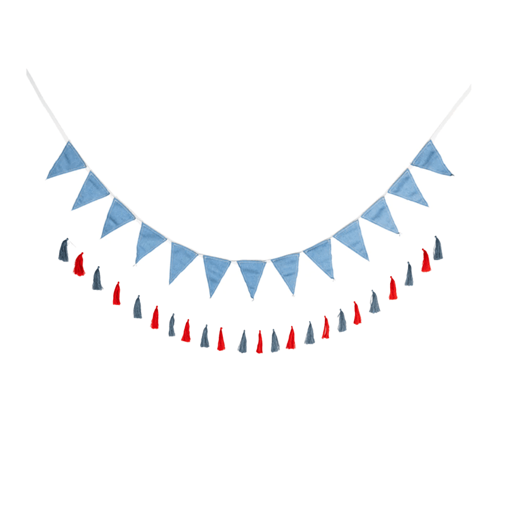 Chambray & Tassel Banner Set, Shop Sweet Lulu