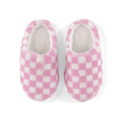 Check Print Slippers, Pink - 2 Size Options, Shop Sweet Lulu