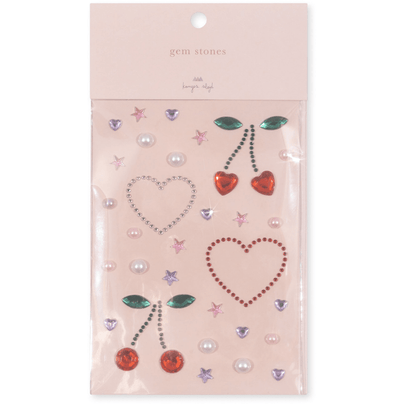 Cherry & Heart Gem Stickers, Shop Sweet Lulu