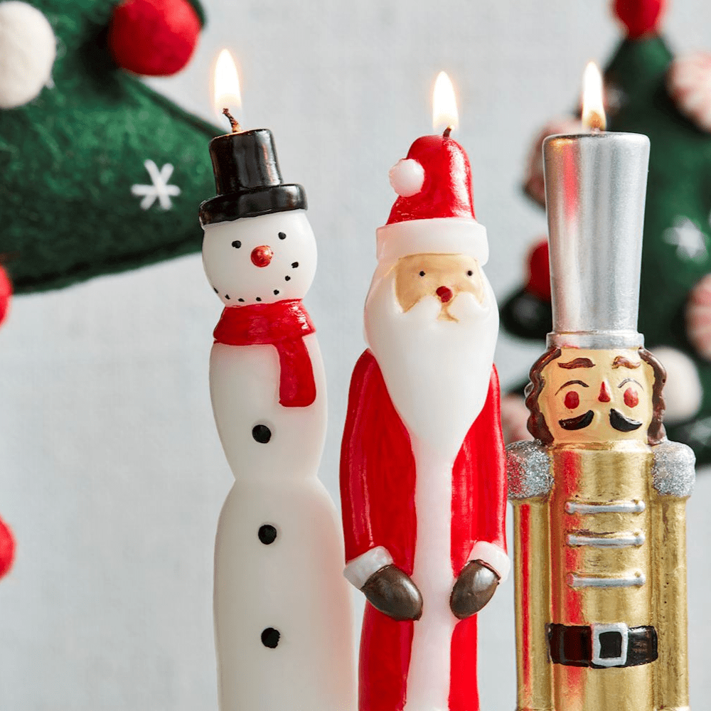 Christmas Figure Taper Candles - 4 Style Options, Shop Sweet Lulu