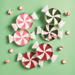 Christmas Candy Tidbit Plates - 3 Color Options