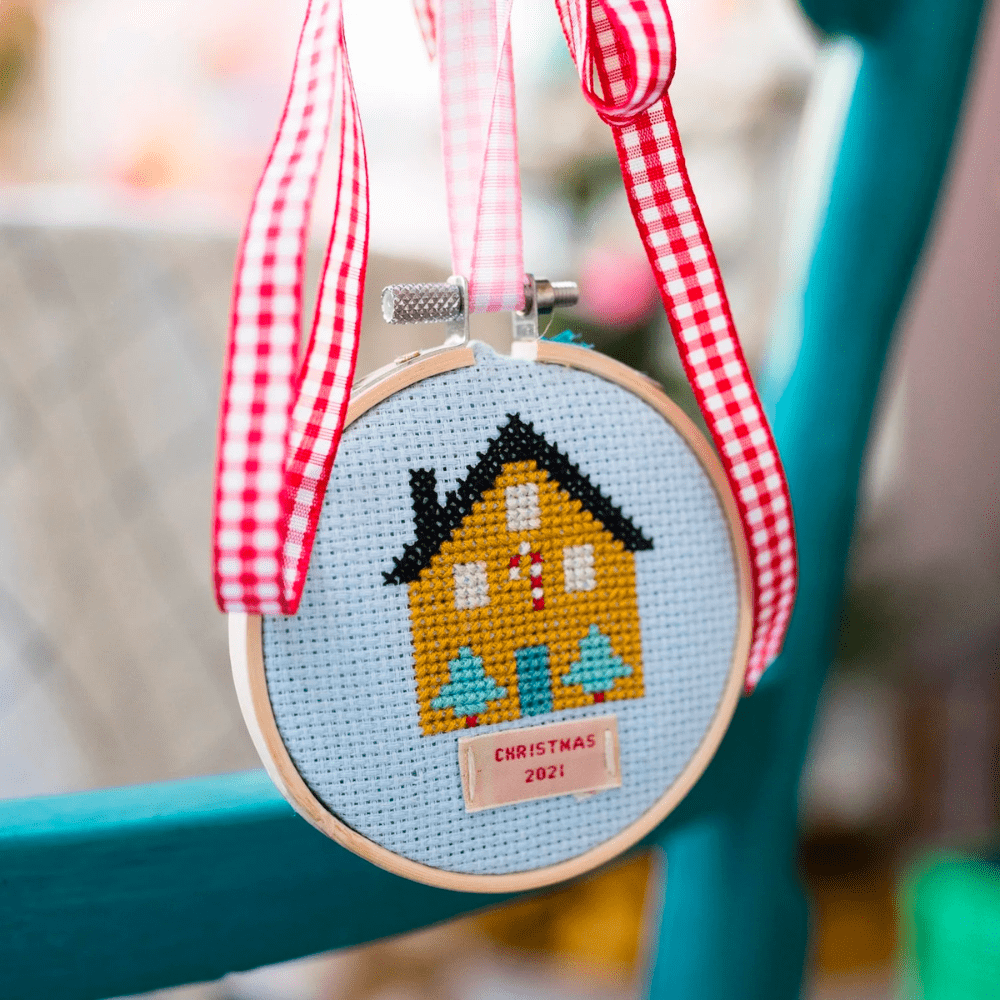 Christmas House DIY Cross Stitch Kit, Shop Sweet Lulu