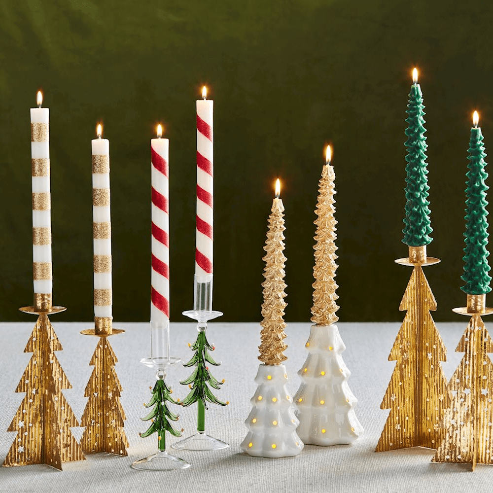 Christmas Taper Candles - 4 Style Options, Shop Sweet Lulu