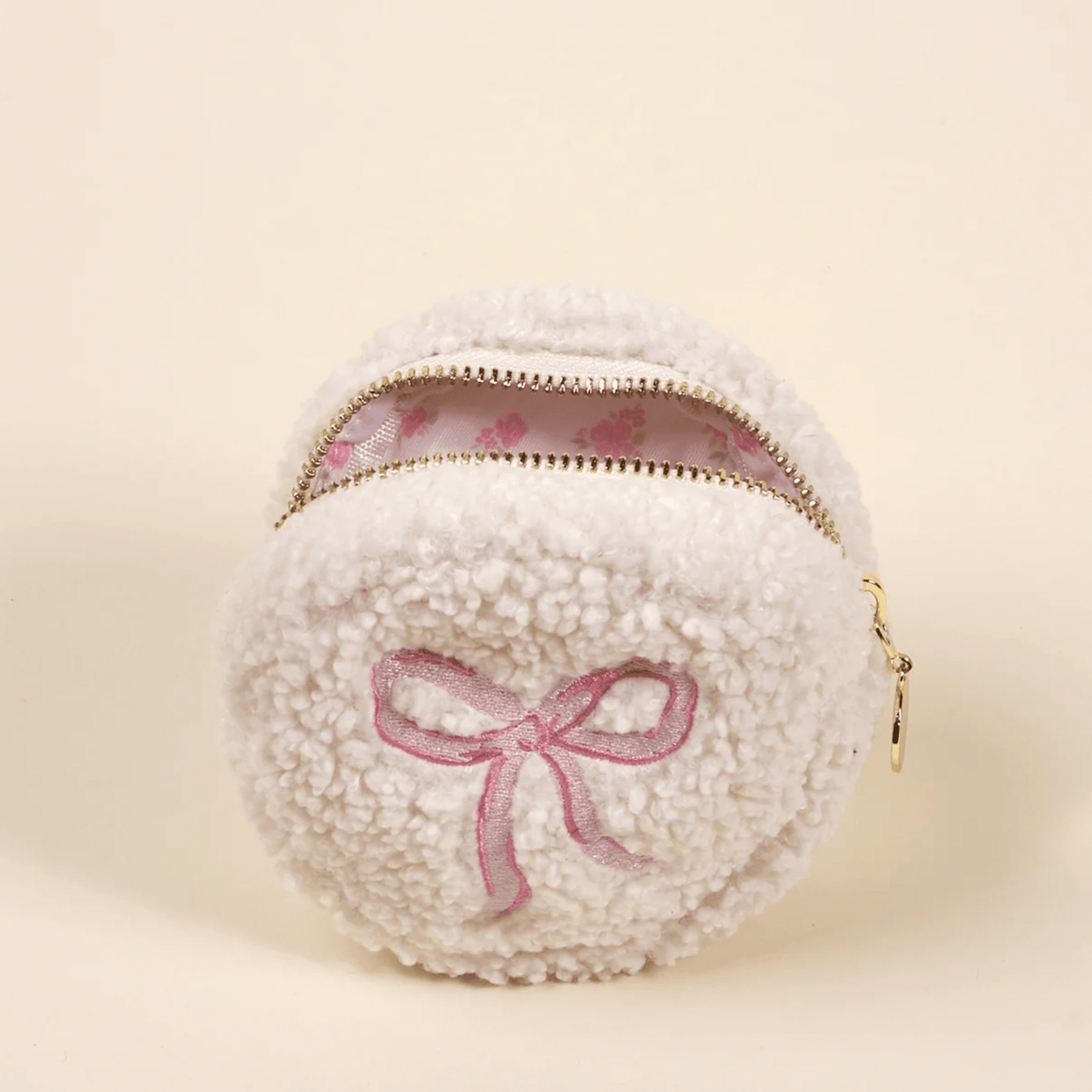 Circle Teddy Pouch - Pink Bow, Shop Sweet Lulu
