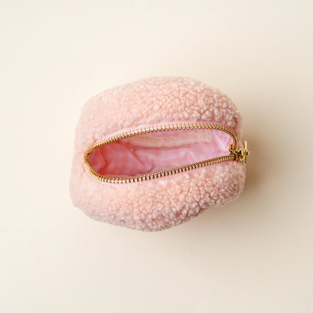 Circle Teddy Pouch - Strawberry Pink, Shop Sweet Lulu