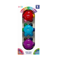 Color Burst Easy Grip Crayons: Set of 3 - 18 Classic Colors, Shop Sweet Lulu