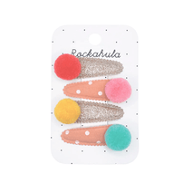 Color Pop Pom Pom Hair Clips, Shop Sweet Lulu