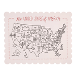 Color the USA Map Placemats, Shop Sweet Lulu