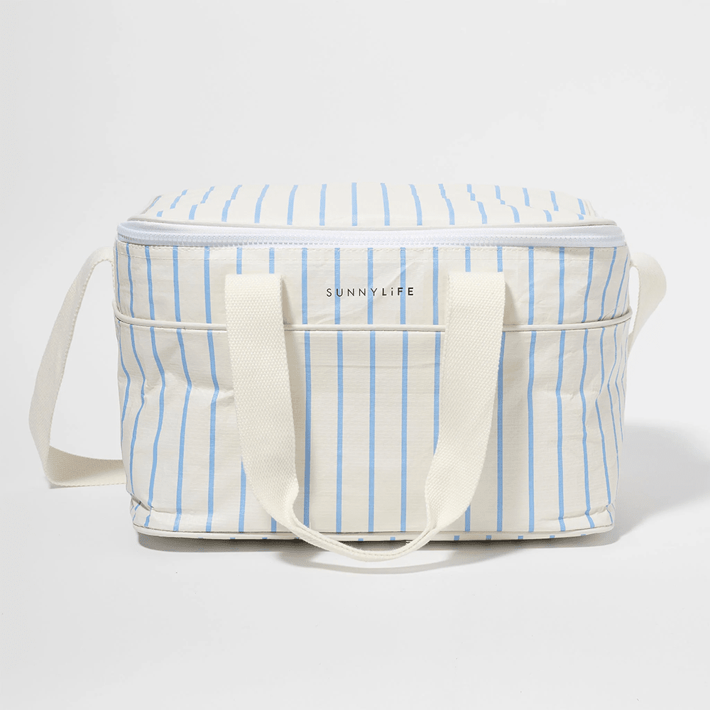 Cooler Bag - Le Weekend Mid Blue-Cream, Shop Sweet Lulu